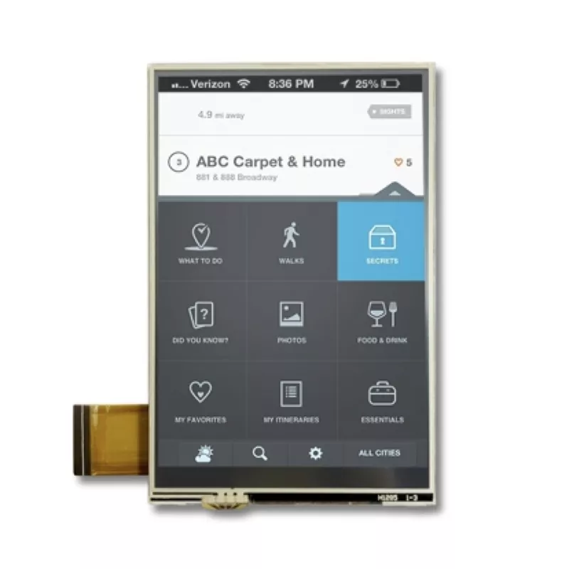 3,5 '' 320x480 Modul TFT TOuch Resistive Touch